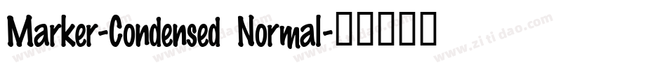 Marker-Condensed Normal字体转换